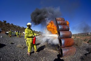 ERT Team Fire Training